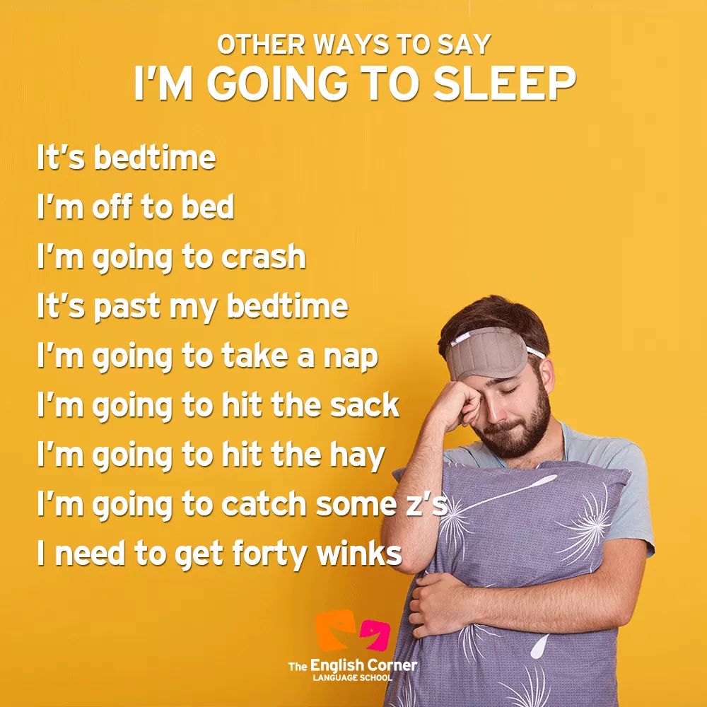 EnglishCornerLS's tweet photo. Seguro que en pocas horas, podrás poner en práctica todas estas otras formas de decir 'I'm going to sleep'. 💤😌🛏
#Academia #Idiomas #Inglés #Jaén https://t.co/WPHRKXo5V2