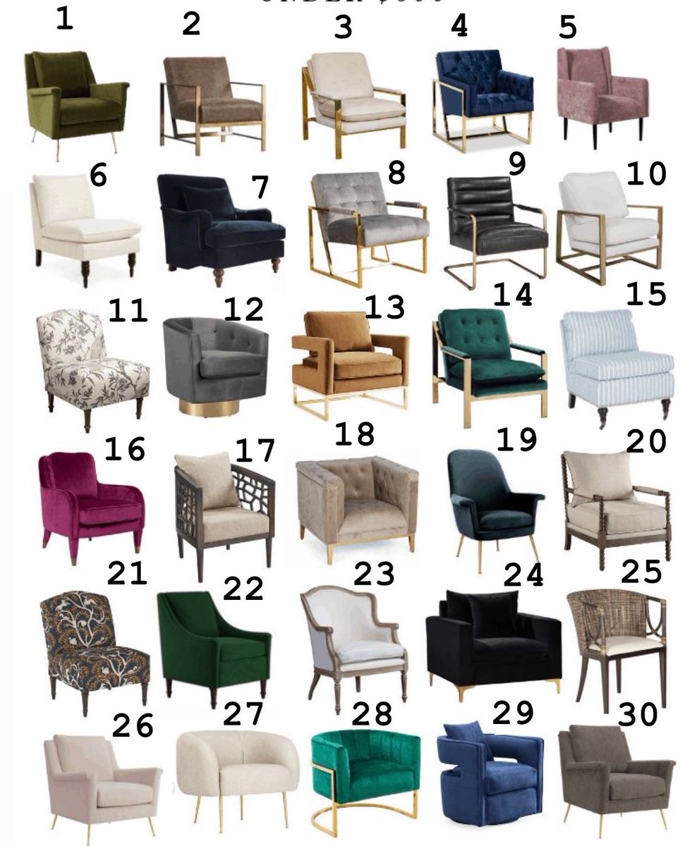 Choose one: accent chair