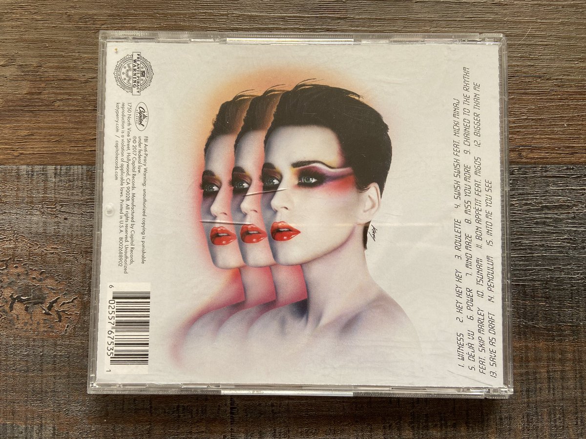 Katy Perry - Witness (I have 2 of these)