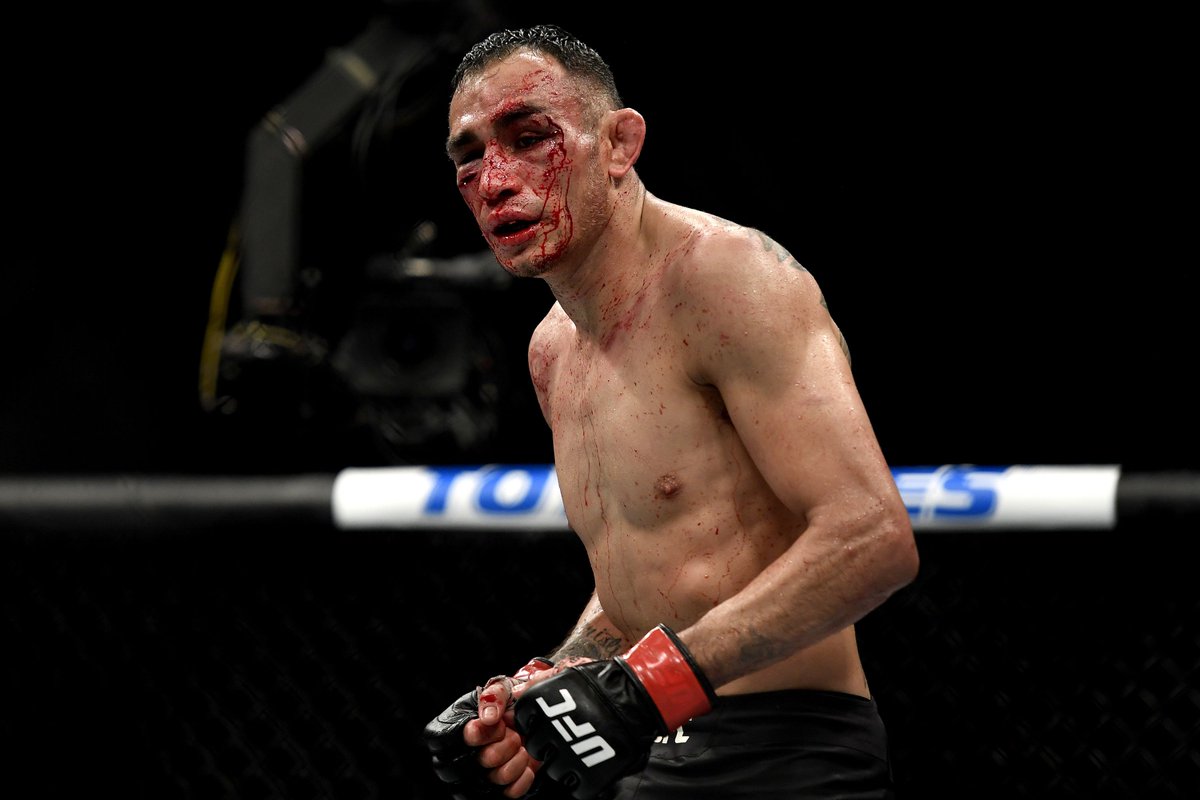 Tony Ferguson suffered broken orbital bone in TKO loss to Justin Gaethje at UFC 249 (<a href="/DamonMartin/">Damon Martin</a>) mmafighting.com/2020/5/10/2125…