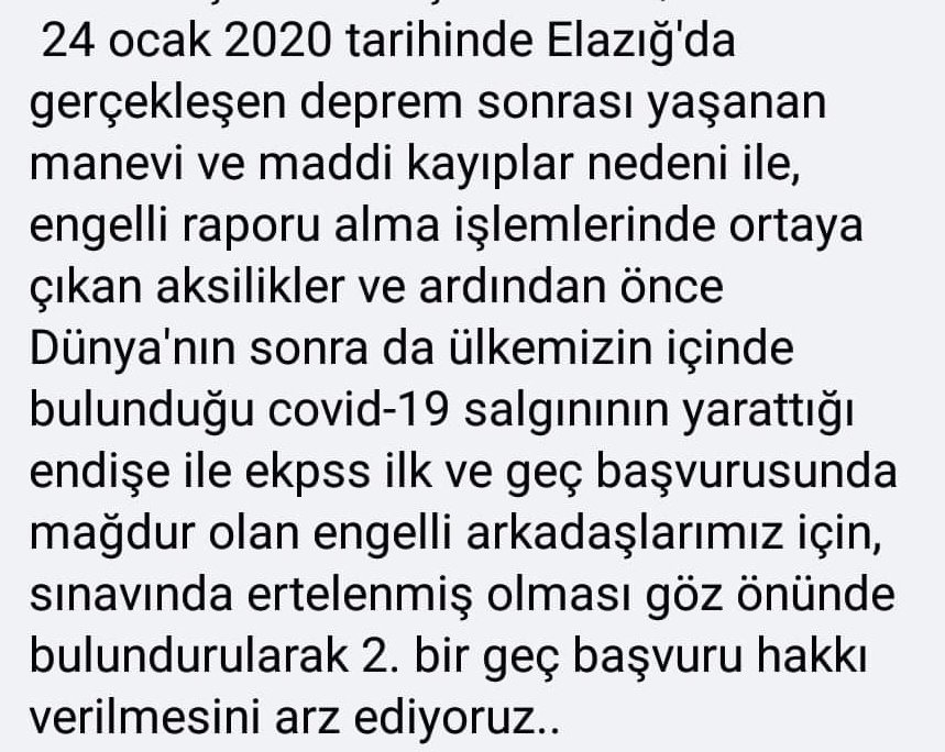 ENGELLİLER TÜM HAKLARINI ALMALIDIR 📢 (@engellilerelele) on Twitter photo #EngellilerHaftası #Ekpssekbaşvuru engeller kaldırılmalıdır, bizim engellerimiz bize yeter; sizde engel koymayın, bize yardım edin.. <a href="/engellilernet/">Sosyal Platform</a> <a href="/fatihportakal/">fatih portakal</a> <a href="/iletisim/">T.C. İletişim Başkanlığı</a> <a href="/RTErdogan/">Recep Tayyip Erdoğan</a> <a href="/Akparti/">AK Parti</a> <a href="/MHP_Bilgi/">MHP</a> @FOXhaber @hakizleme <a href="/Sabah/">Sabah</a> @SahimsenAyse <a href="/ZehraZumrutS/">Zehra Zümrüt Selçuk</a> <a href="/ailevecalisma/">Cshabakanligi</a> #EngellilerHaftası #Ekpssekbaşvuru engeller kaldırılmalıdır, bizim engellerimiz bize yeter; sizde engel koymayın, bize yardım edin.. <a href="/engellilernet/">Sosyal Platform</a> <a href="/fatihportakal/">fatih portakal</a> <a href="/iletisim/">T.C. İletişim Başkanlığı</a> <a href="/RTErdogan/">Recep Tayyip Erdoğan</a> <a href="/Akparti/">AK Parti</a> <a href="/MHP_Bilgi/">MHP</a> @FOXhaber @hakizleme <a href="/Sabah/">Sabah</a> @SahimsenAyse <a href="/ZehraZumrutS/">Zehra Zümrüt Selçuk</a> <a href="/ailevecalisma/">Cshabakanligi</a>