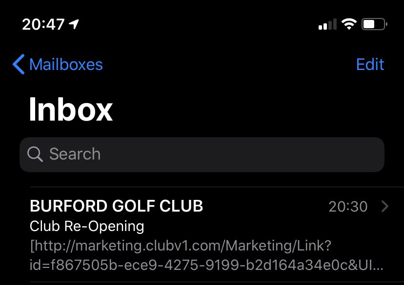 BigFrost5's tweet photo. The email I’ve been waiting weeks to receive....!!! #BackOnTheCourse https://t.co/3UJRUd0R1n