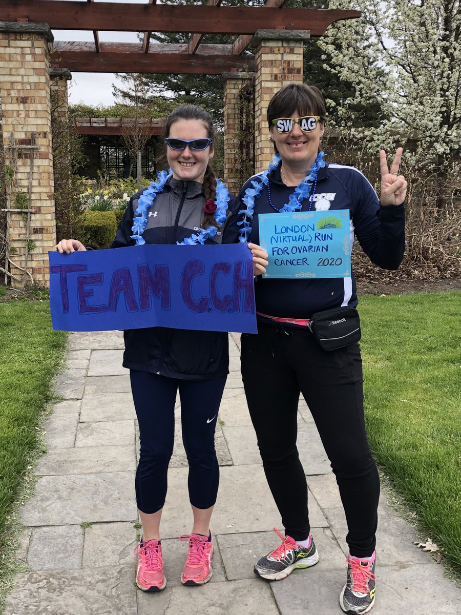 GoldsackLisa's tweet photo. Started Mother’s Day with a 5K in support of #LondonHealthSciencesFoundation ⁦@OvarianRun⁩ Team C.C.H ⁦@crusaderBLUE⁩ #LondonRunForOvarianCancer https://t.co/fNF21sjnvO