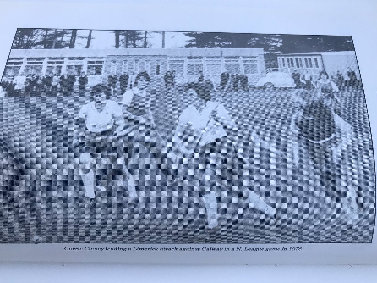 Today’s photos are of the following teams;Picture 1 is the Limerick Camogie winners of the 1972 Munster Junior Camogie Title with the club being represented by Carrie Clancy and Peggy Duffy Picture 2 is Carrie Clancy in action against Galway in 1978 