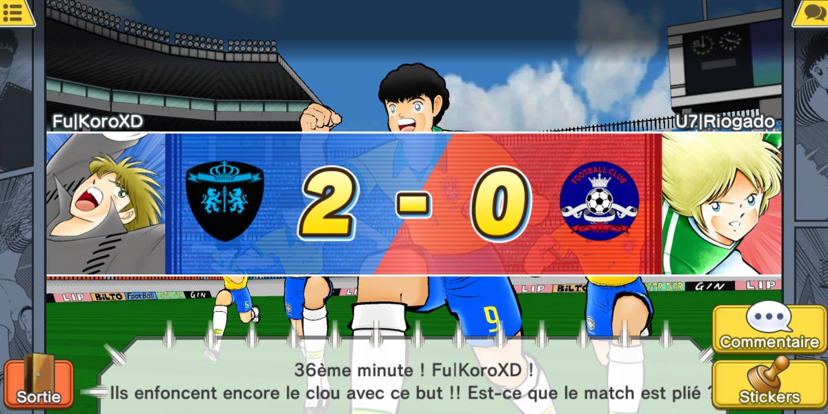 Chris_C_Bass's tweet photo. [FIELD NO ARTIST CUP3] : 
MATCH 3EME PLACE
AAH ! Pépé auteur d'une grande rencontre porte le coup de grâce à Riogado (U7) et marque le 3eme buts synonyme de podium pour KoroXD (Fu). Score final :  3-0
#CaptainTsubasaDreamTeam  #CTDT #TsubasaDT #FNACup https://t.co/BGdHLlz3S1