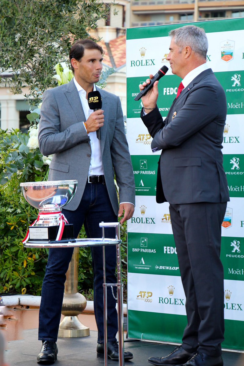 April brings the clay court season. Rafa attends the Monte Carlo Master’s draw ceremony.