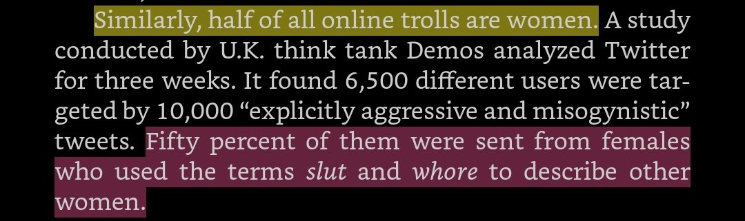 Citing women demean each other is just the less bad version of citing black on black crime.  #DontBurnThisBook