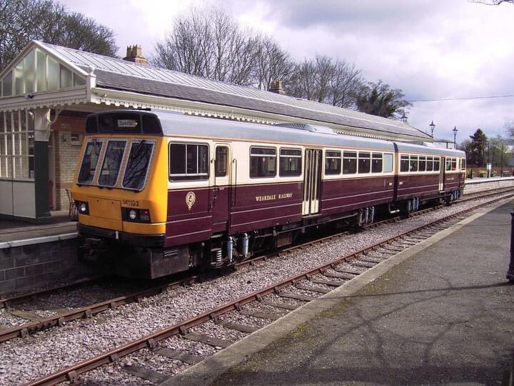RailwayTrust's tweet image. Weardale Railway #class141 regular 103 back in 2010 pictured at #Stanhope                                         ©️ Howard Thompson