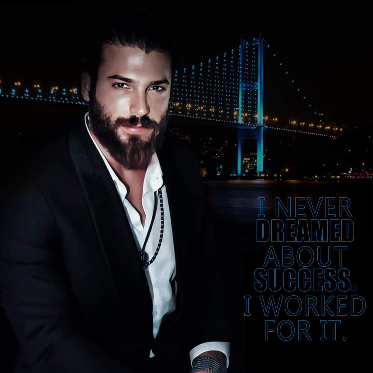 El éxito no llega de la noche a la mañana. Hay que trabajar duro y cuidarlo cuando  llega, ser consciente de él y hacerlo tuyo.👌💪✨ #éxito #success #başarı #CanYaman #trabajodiuro #Hardwork #sıkıçalışma
#BuenasNoches
#iyigeceler
#goodnight