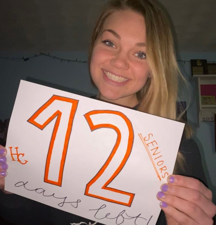 HCPrincipals's tweet photo. The seniors are doing a countdown!  They are getting pretty excited! #12days https://t.co/3ncr6j6XNY