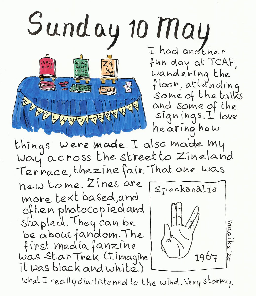 maaibaai's tweet photo. Another enjoyable comic day, and the zines were fun too! Can’t believe TCAF is now over again already.

#NotActuallyInToronto #traveljournal #CoronaTravelAtHome #Toronto #illustratie #illustration #TCAF #TorontoComicArtsFestival  #ZinelandTerrace https://t.co/tSyPzsZ9Gp