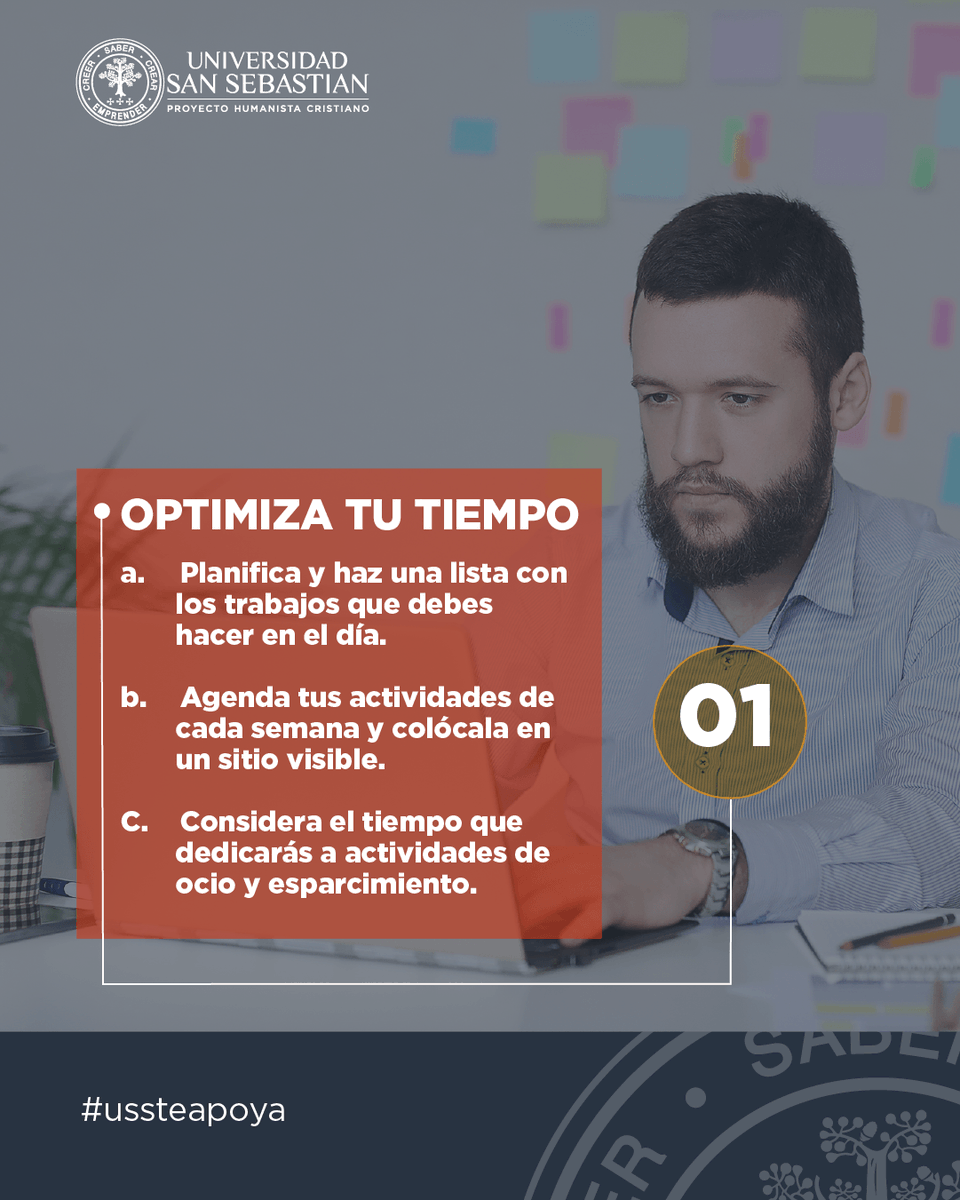 USanSebastian's tweet photo. ¿Sientes que los días se te pasan muy rápido y no te alcanza el tiempo? Tranquilo porque estudiantes y académicos de la carrera de Terapia Ocupacional @USanSebastian te muestran cómo optimizar tu tiempo. #SomosUSS #USSTeApoya https://t.co/MmXQIRc1rX