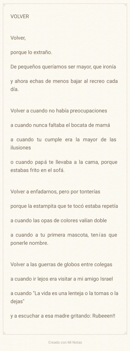 josehc18's tweet photo. Durante esta cuarentena hice unos apuntes de recuerdos, que sólo unos pocos lo entenderán. 

Espero que te sientas identificado con algún verso, amigo. 

Volver. https://t.co/U7w1VJ5i6O