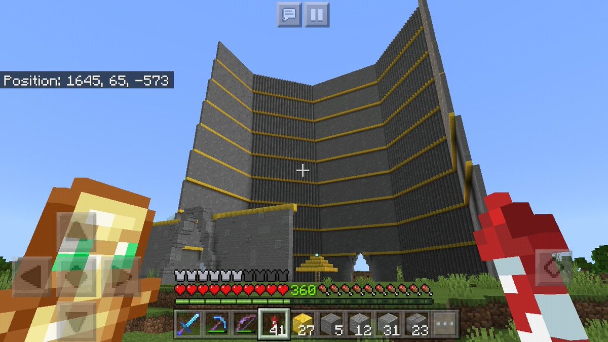 Ultra_wolfYT's tweet photo. @TrustedTexan Im doing nothing but building this in minecraft https://t.co/2nr1UO4rU4