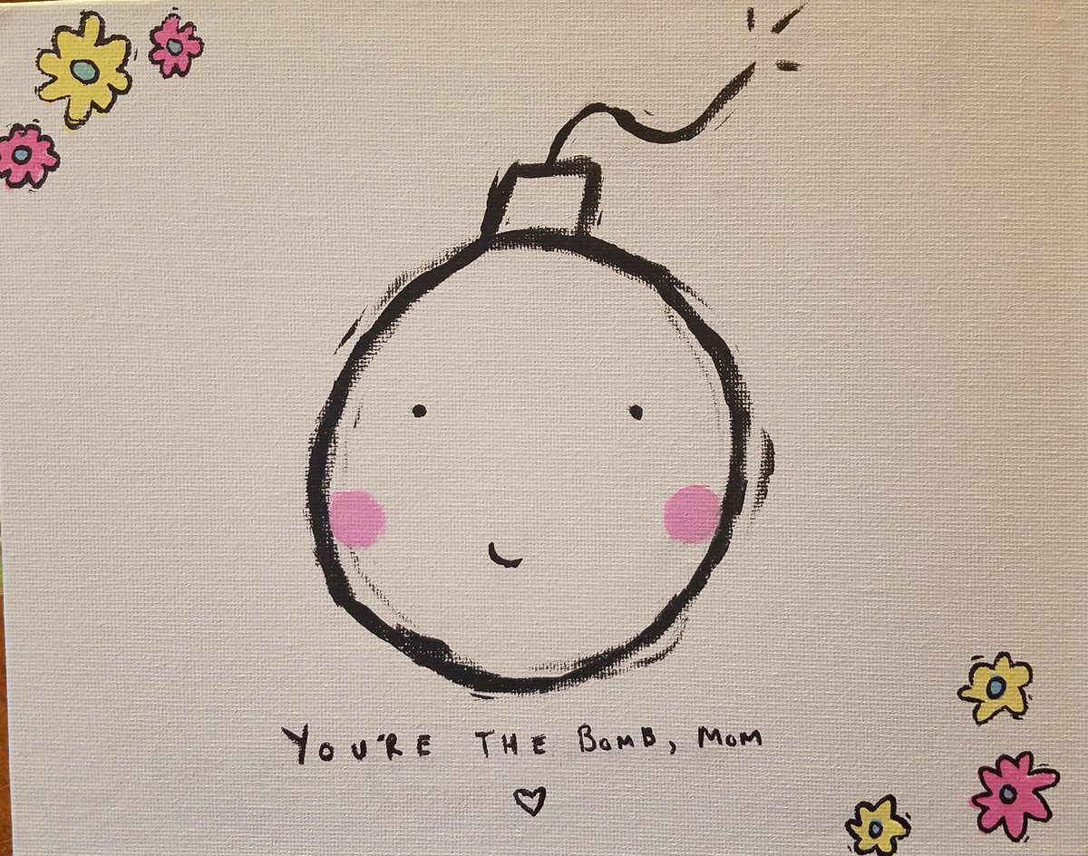 sfuhs03's tweet photo. #MothersDay artwork from my daughter. I love it! 💣 https://t.co/EsGWP9JQEv