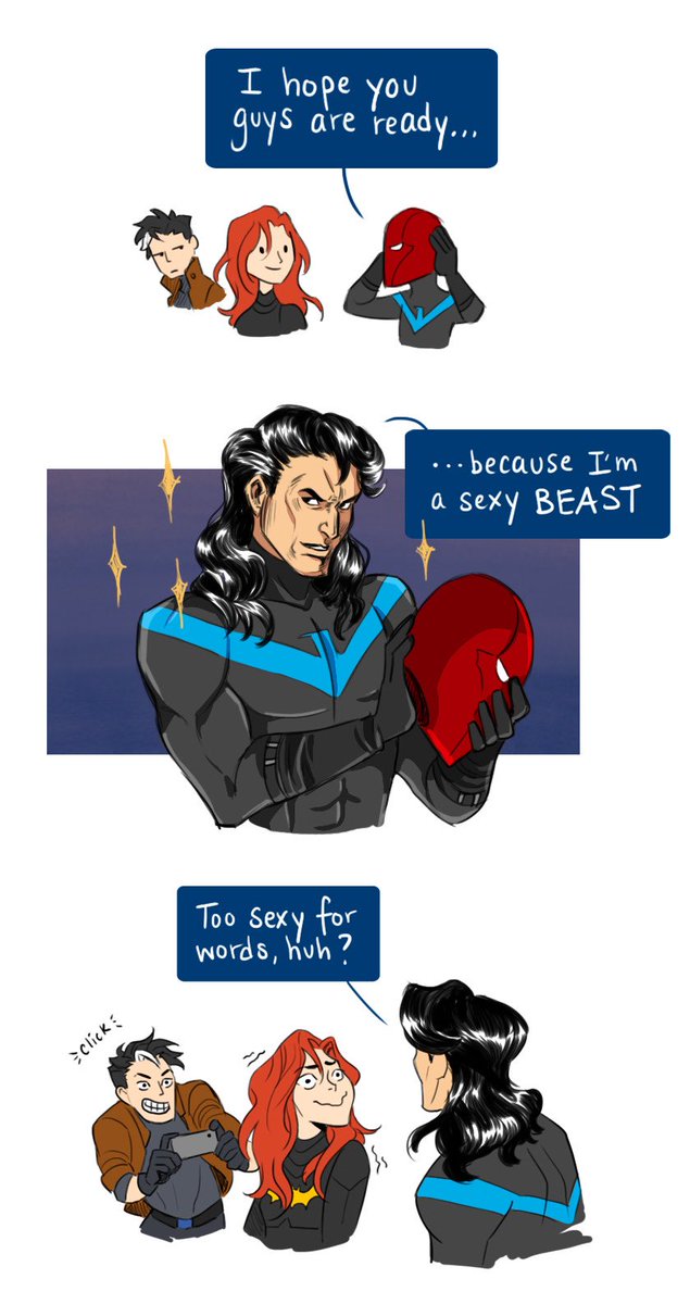 Le casque de Jason rend les cheveux soyeux...