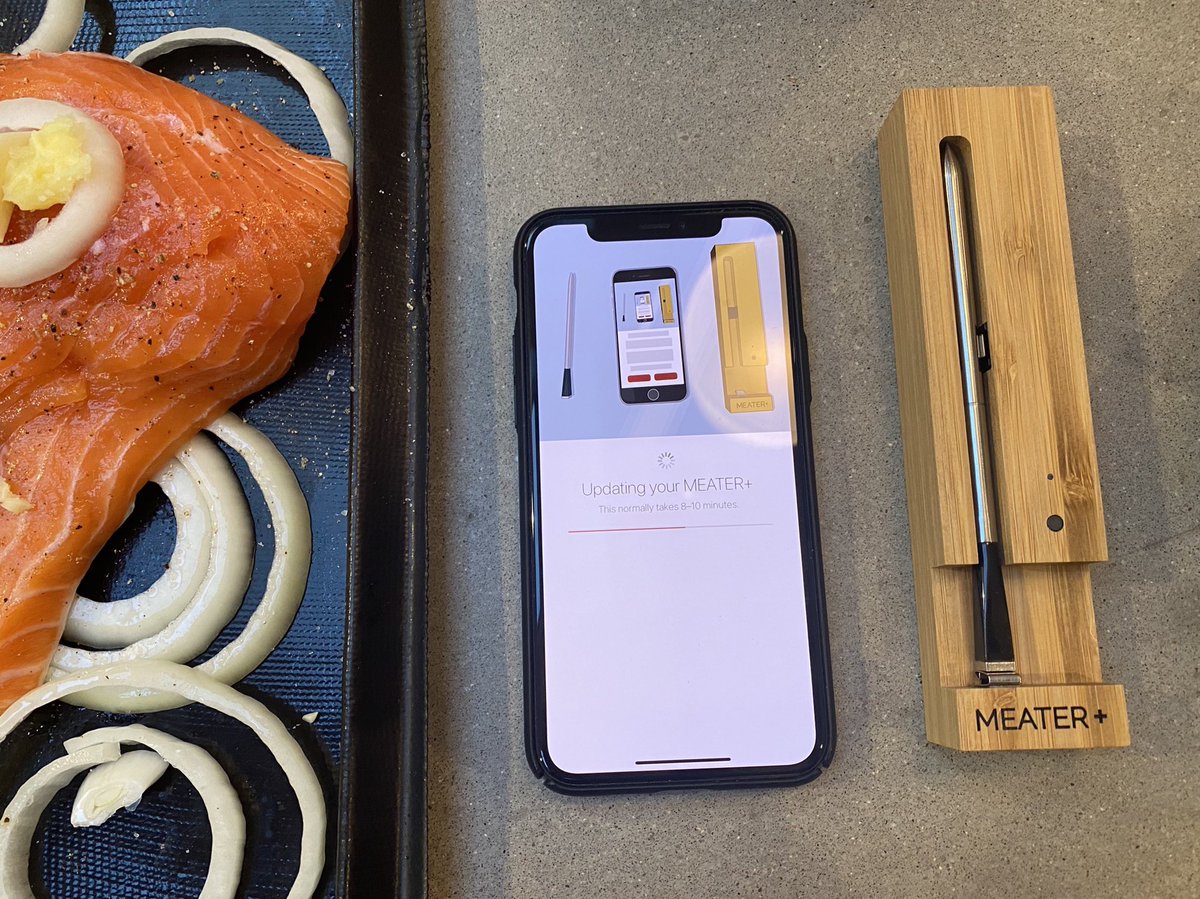 callmevlad's tweet photo. Is there anything more over-the-top Silicon Valley than being late to make Mother’s Day dinner because a wireless meat thermometer requires a mandatory over-the-air update before it starts working? https://t.co/d20nExBG7l