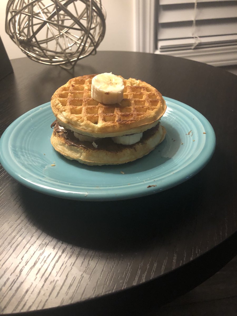 ⁦<a href="/McKittrickDylan/">Dylan McKittrick</a>⁩ 
Desert from my amazing son. Waffles, Nutella and banana sandwich #lovewaffles #HappyMothersDay2020