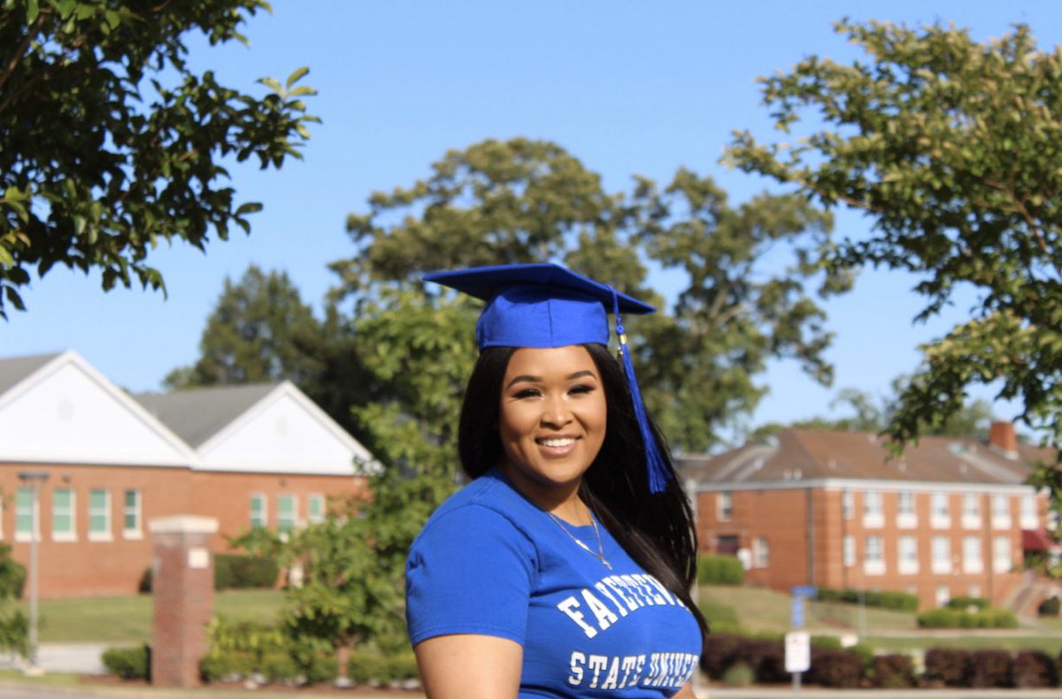 anANGELL__'s tweet image. Fayetteville State University, thank you for the best 4 years.  So many experiences, so many new people, and most importantly a degree. I’m thankful!  #FirstGenGrad #HBCUgrad #BlackGirlMagic #FayState