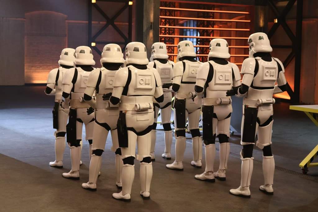 Knightfall with <a href="/LEGOMastersAU/">LEGO Masters Australia</a> making sure the blueprints don't get into the wrong hands! #501st #starwars #lego #LEGOMastersAU