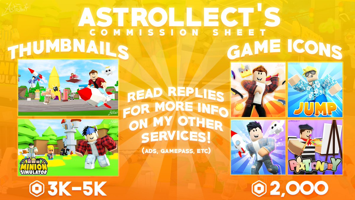 Astrollect On Twitter Here S My Brand New Commission Sheet Interested In Ordering Shoot Me A Dm On Discord Discord Astrollect 9573 Read Replies For More Info On Commissions Devforum Portfolio Https T Co Uid8klbqcv Robloxart Robloxgfx - twitter roblox commissions twitter Astrollect On Twitter Here S My Brand New Commission Sheet Interested In Ordering Shoot Me A Dm On Discord Discord Astrollect 9573 Read Replies For More Info On Commissions Devforum Portfolio Https T Co Uid8klbqcv Robloxart Robloxgfx - roblox commissions twitter