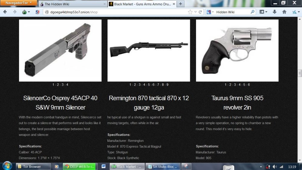 Darknet Gun Market