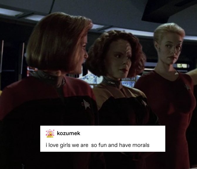 star trek: voyager characters as some of my favorite tumblr text posts
