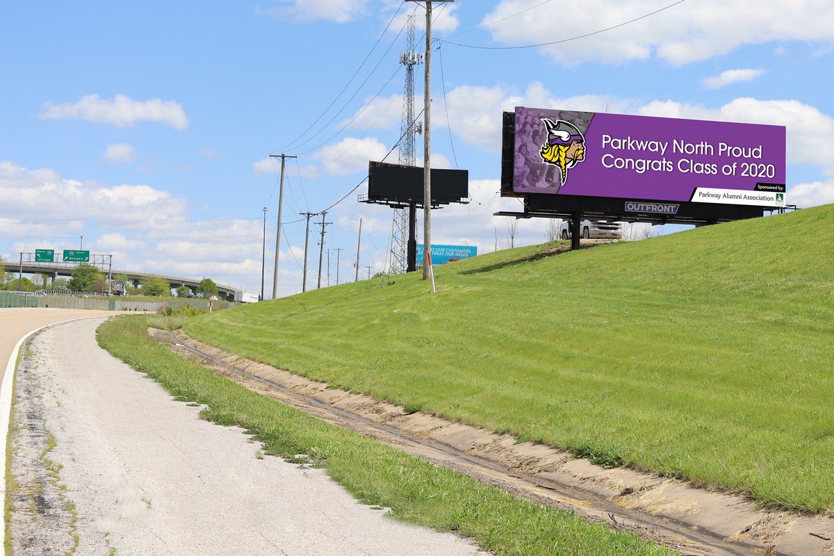 ParkwaySchools's tweet photo. You may spot some billboards for the senior class of 2020! These signs will be on display for the next few weeks courtesy @ParkwayAlumni! North, Central and Fern Ridge can be found on the digital billboard on I70/270 and South and West is located on Manchester rd. east of 141. https://t.co/LslGGN2qor