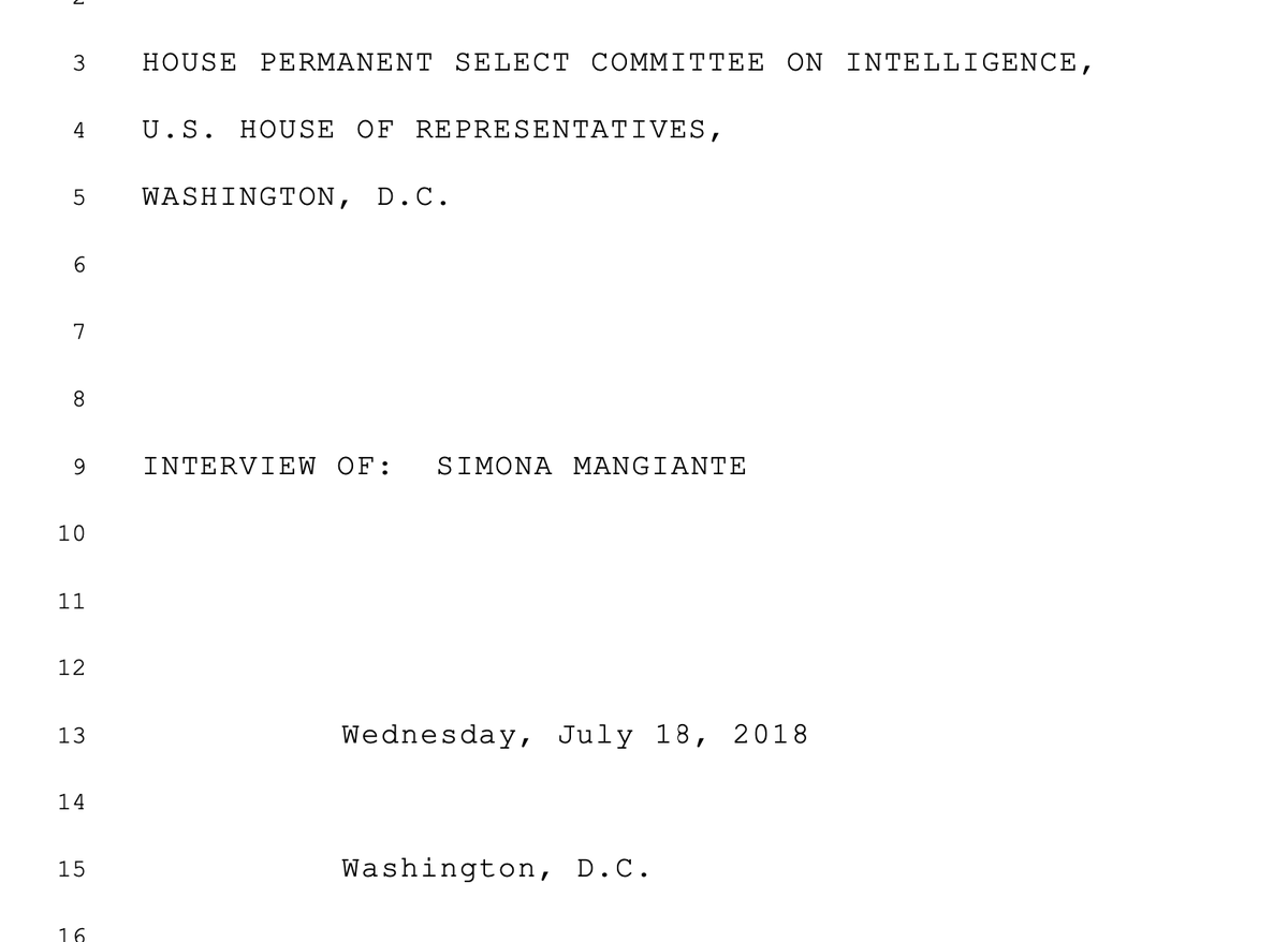 The Mueller Investigation was another two weeks from getting its authorizations from the DOJ, but Rep. Adam Schiff and company (remember, Nunes had to recuse) were conducting interviews.And the subjects gave up ENORMOUS amounts of info about the conspiracy.