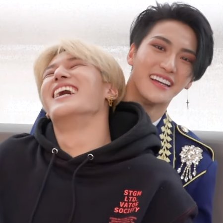 wooyoung is seonghwa's baby no matter how much he clowns his ass hwa is always like yes come here get the love you deserve 