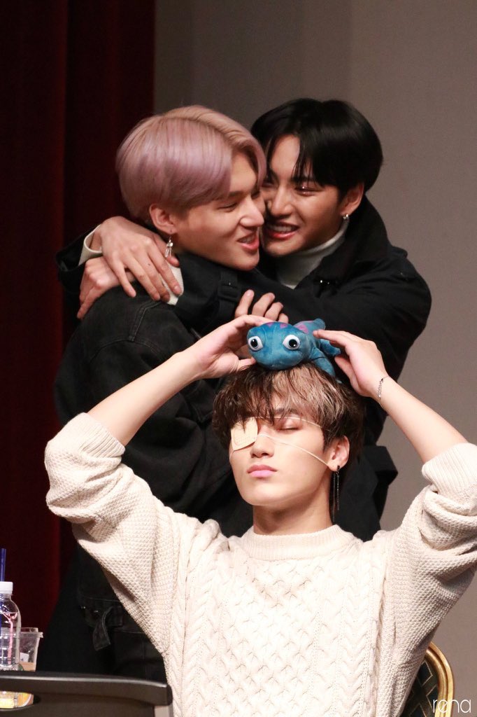 wooyoung is seonghwa's baby no matter how much he clowns his ass hwa is always like yes come here get the love you deserve 