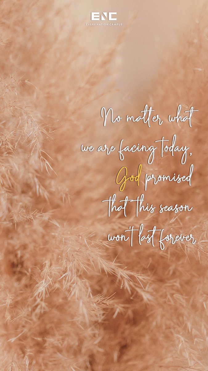encampusmakati's tweet photo. "Lord I cannot, but you can"
Let's start this week with hope and peace knowing that God will redeem our current situation in time ๐๐ป
Here are some wallpapers to remind us of it. Get ready to save and use your favorite ones!
#MotivationalMondays
#CommunityNotCancelled
#ENCMakati https://t.co/gP7THxbGk5