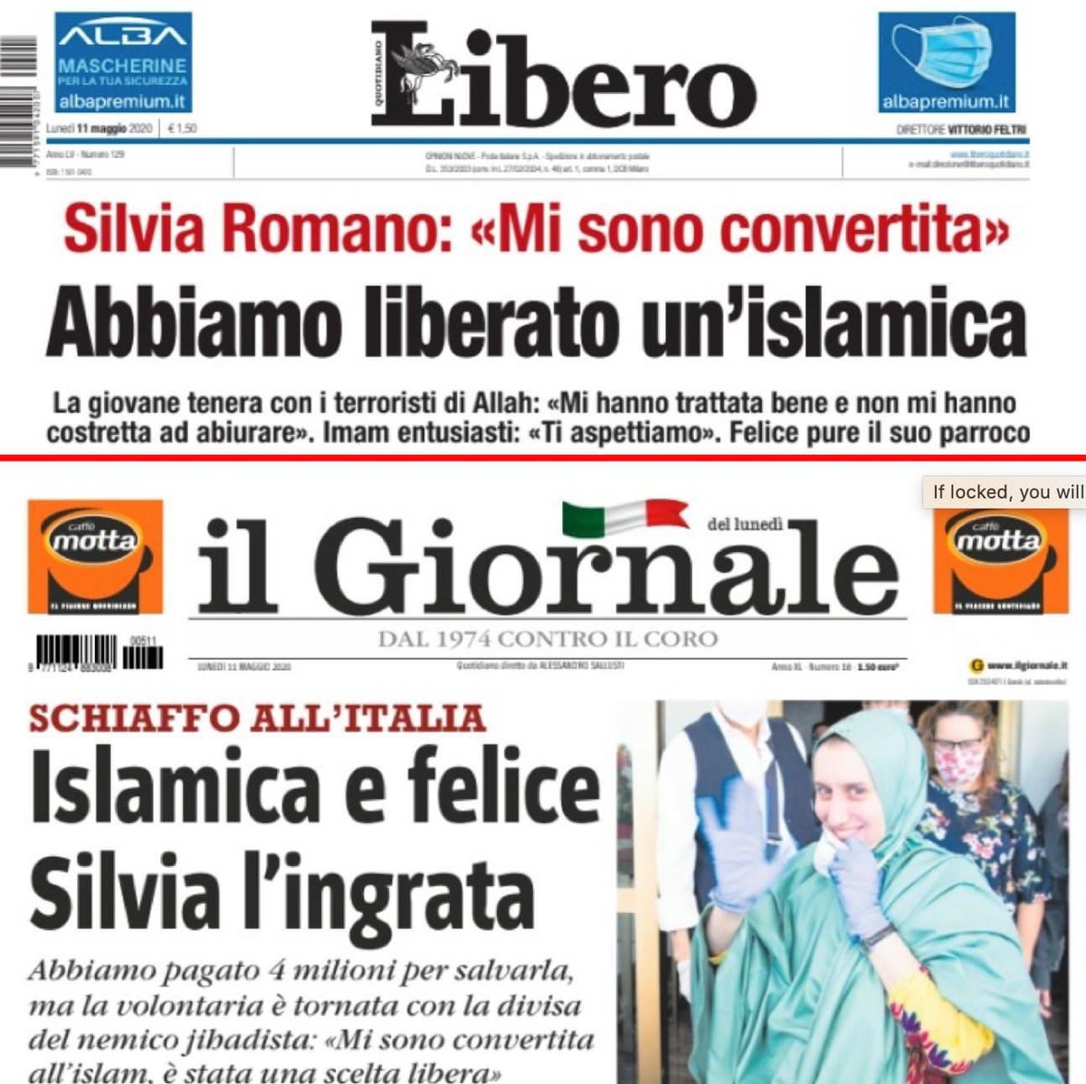 stefanotripaldi's tweet photo. @Libero_official @ilgiornale @vfeltri 
SIETE DELLE BESTIE, SENZA DIGNITÀ.
#SilviaRomano https://t.co/nwGu4TAEDG