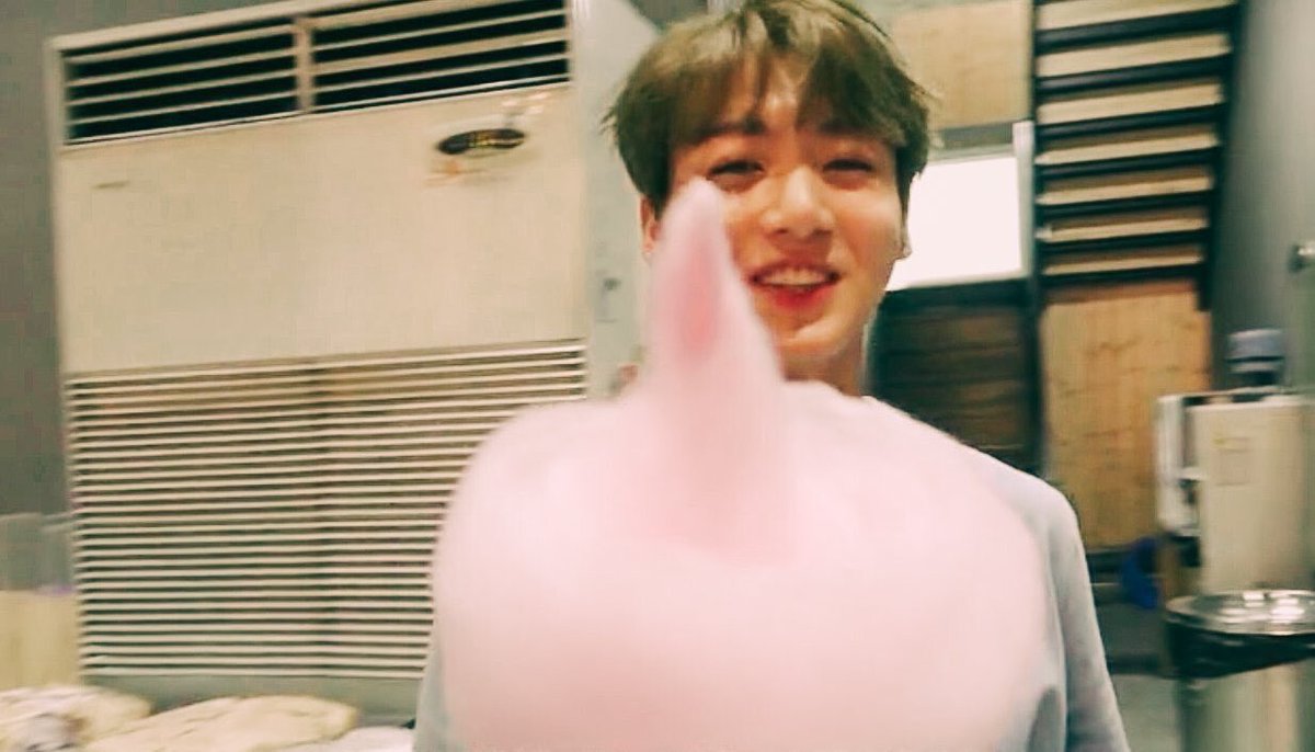 when jungkook had cotton candy? best boy