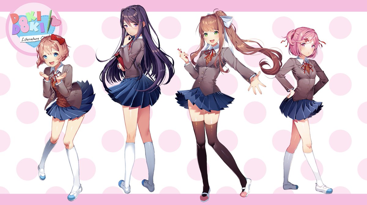 (yes i already posted this but i got distracted leave me alone)replaying ddlc and trying to get the good ending livetweet thread ♡