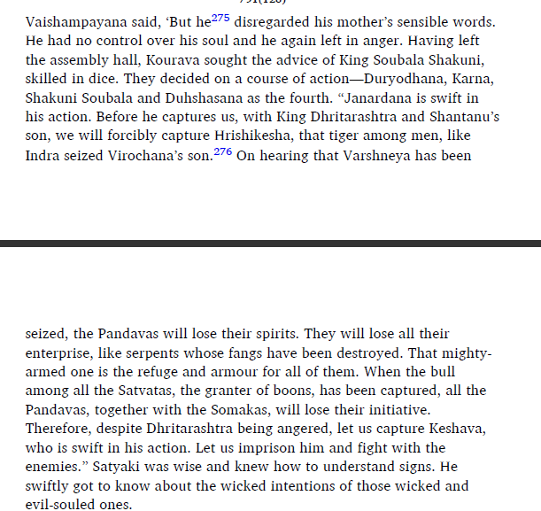 1. Bhishma says Karna is evil2. Krishna outright says Karna is evil3. Karna along with Duryodhana wanted to imprison Krishna and is again said to be evil4. Krishna again says Karna is evil