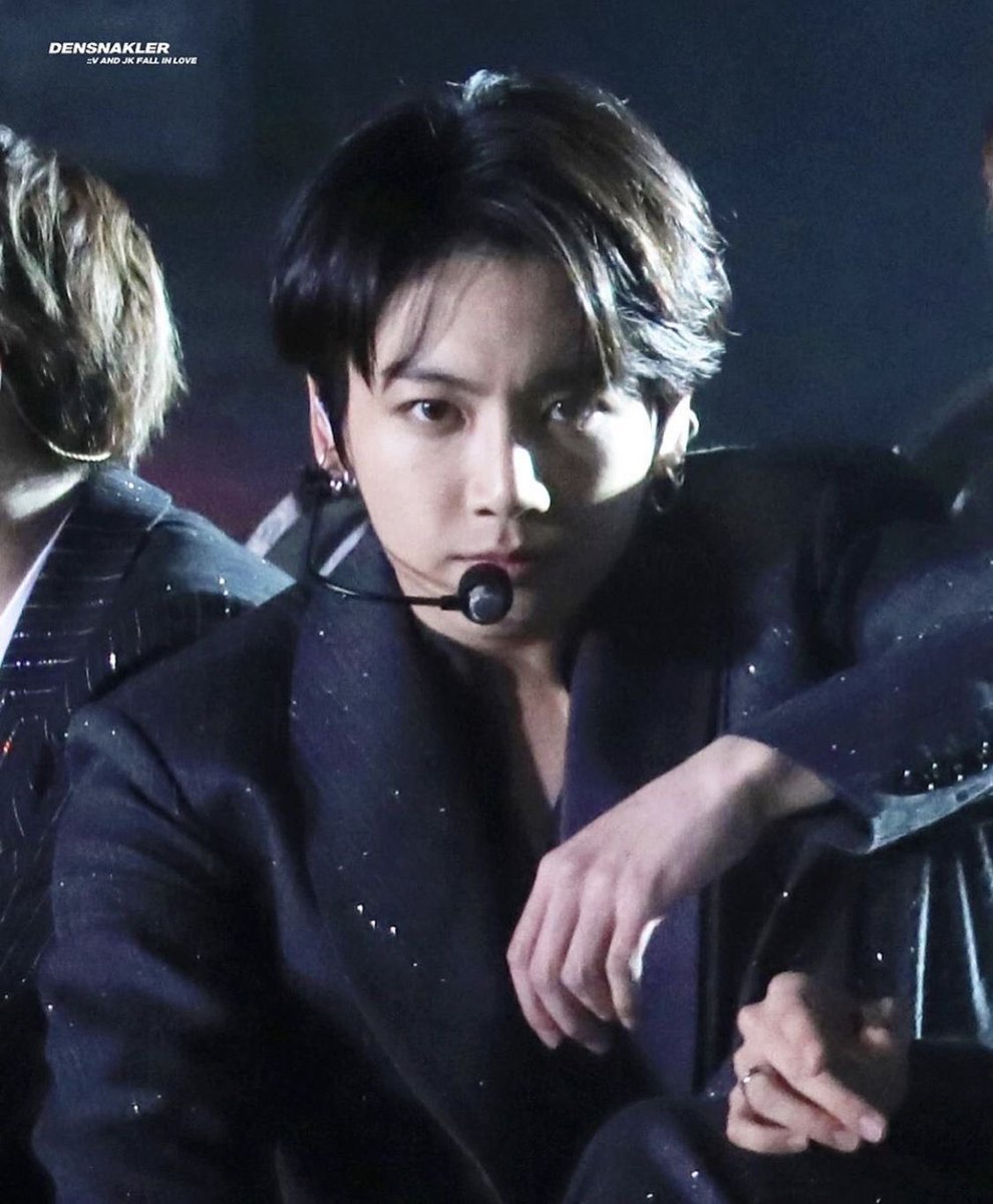 Haha ha... ABSOLUTELY NO WORDS that freaking stare... Jungkook's whole posture... I feel weak and on my knees [REST].