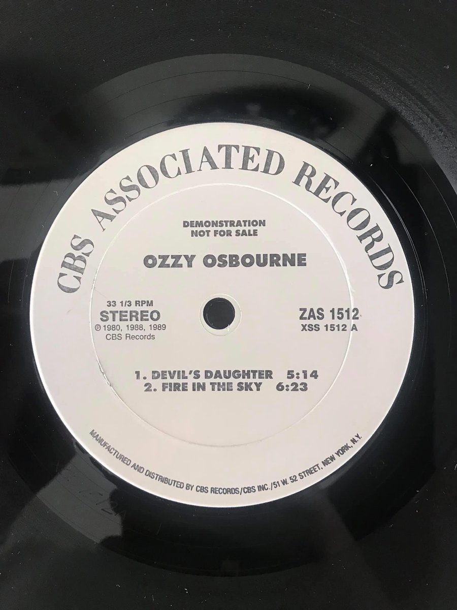 Some promo record for Ozzys No Rest For The Wicked album, very cool
🤘🏻🤘🏻🤘🏻🤘🏻🤘🏻🤘🏻🤘🏻🤘🏻🤘🏻
