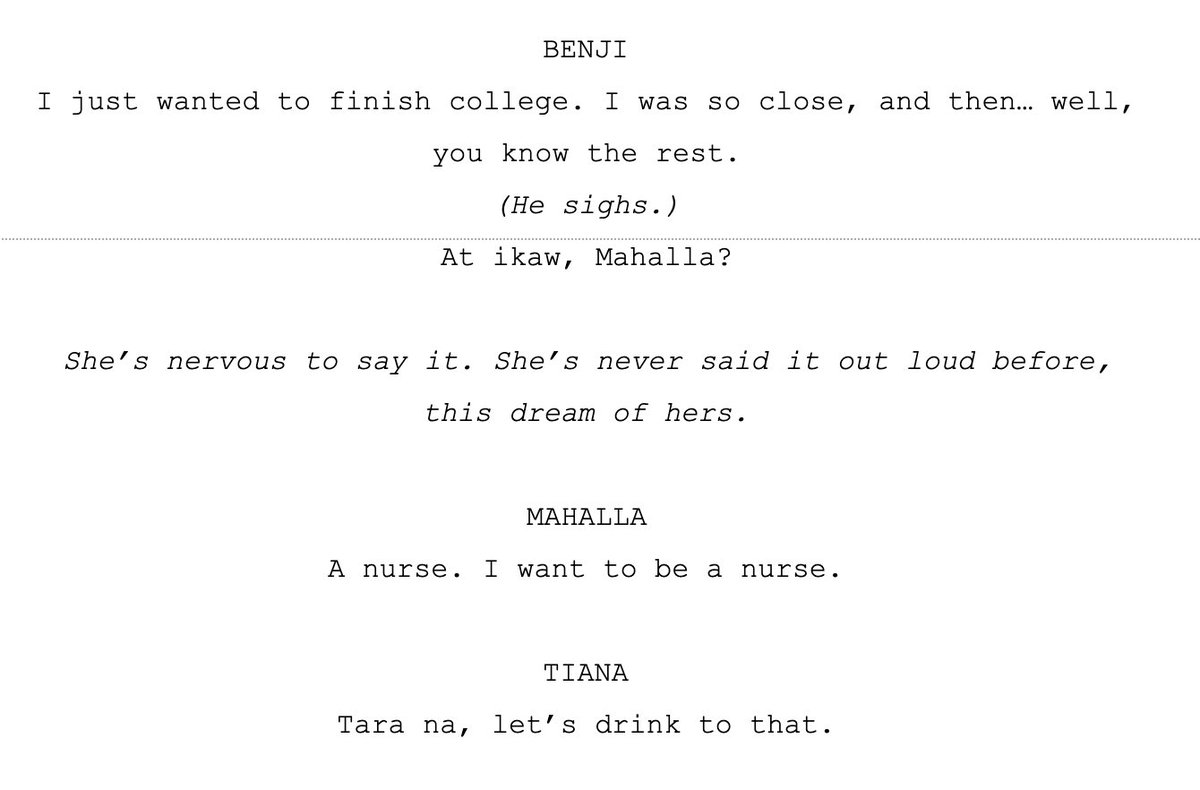 kasampaguita's tweet photo. i loved writing these 3 bc it’s crucial to remember that OFWs aren’t just statistics or headlines. in a better world, we wld all be able to be with our loved ones & pursue our dreams.
thank u script team for having me :”) writing is an act of radical empathy #akingpagasa #pcn29 https://t.co/SIlVccGdnX