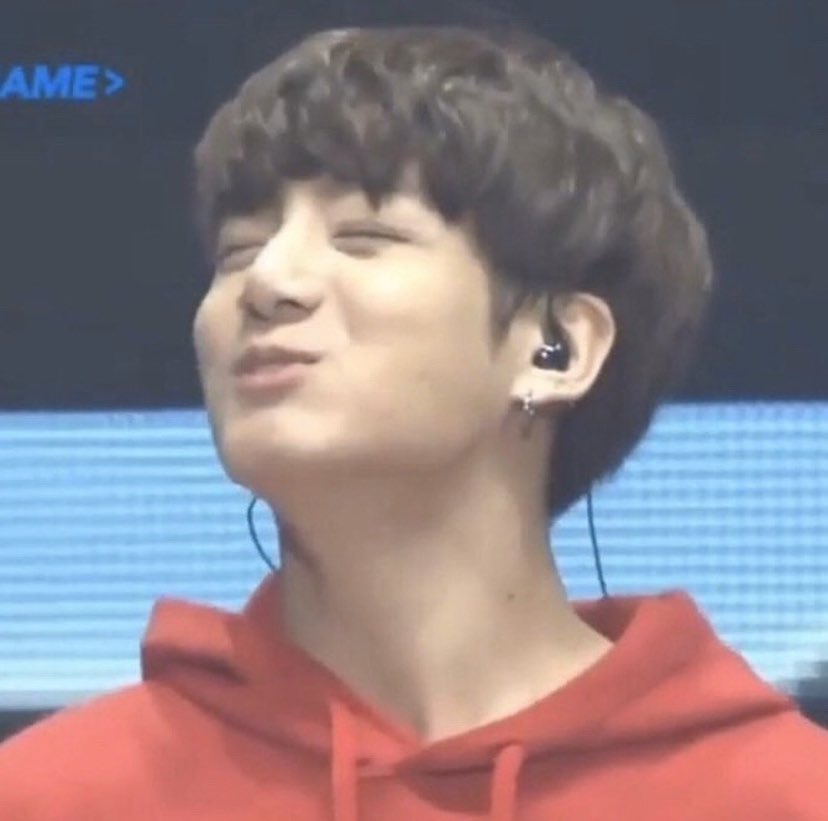 when jungkook’s cheeks do the thing? best boy