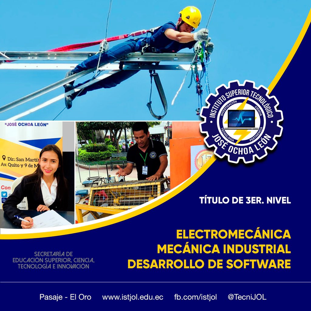TecniJOL's tweet photo. 📣 Si postulaste en marzo y no obtuviste un cupo, debes acceder a tu cuenta #SerBachiller y revisar el resultado de la 2da. asignación de cupos este 12 y 13/mayo 🗓 #Admisión2020 📸 Fabián Ayala • Gabriela Malla • Edison Ordóñez

@EduSuperiorEc @agustinalbanm 

#ISTJOL ⚙️ https://t.co/72nYJPU9w3