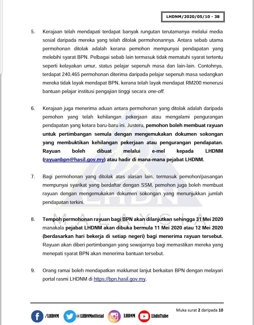 Sammy Leong On Twitter Azricabanna Lhdnmofficial Tengku Said Maybe Mid Of May Akan Masuk For Bpn Fasa 2 Be Patient Ya Sis Twitter