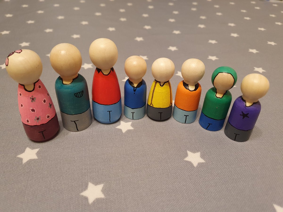 Anyone else doing strange stuff because you're missing your class? Here are my class minis #teacherlife #missmyclass #pegdolls #Wellbeing #SEND #StayAtHome #remoteteaching