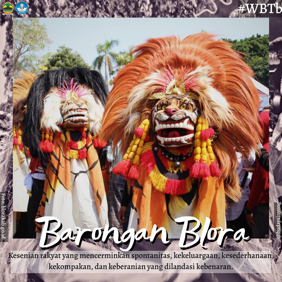 BudayaInyong's tweet photo. Kesenian Barongan bersumber dari hikayat Panji. Kesenian Barong merupakan Warisan Budaya Takbenda Jawa Tengah
#ngopibudayajateng
#budayasaya
#sahabatpandu
#sahabatpandujawatengah
#kebudayaan
#barongan
#baronganblora
#wbtbjateng
#wbtb
#exploreblora https://t.co/9FpMPg95VT