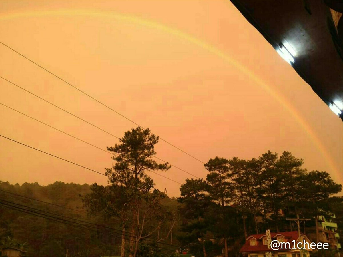 Sunset + Rainbow! @ Sagada, Mountain Province, Philippines #travel  #travelpics  #sunset  #rainbow  #sagada  #philippines  #nofilter 
