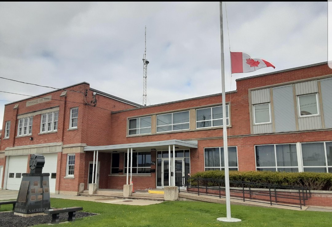 Welland Fire and Emergency Services lowered our flags to half mast this weekend in honor of retired firefighter Dominic Grimadi who passed away this week at the age of 93. Rest easy Dom.