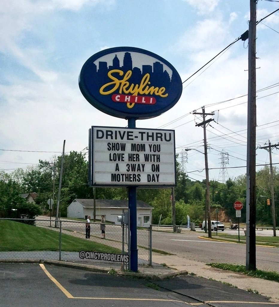 Only in Cincinnati... 🍝 #HappyMothersDay