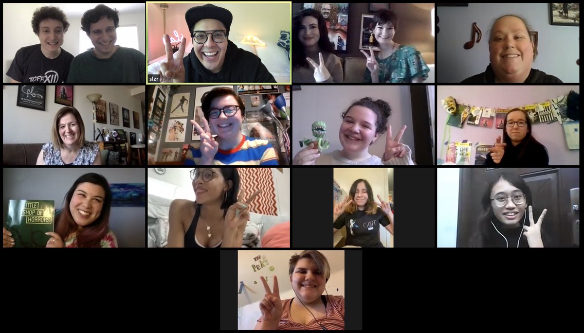 georgesalazar's tweet photo. THANK YOU FOR TUNING IN & DONATING TODAY! Together, we raised almost $1400 for @TrevorProject! Thank you to @MjRodriguez7 for being such a light on the show today. And now: this week’s #sundaystudyhall gang! See you next week when I sit down with @nickblaemire! #sundaysonthecouch https://t.co/euxbR8qyO0