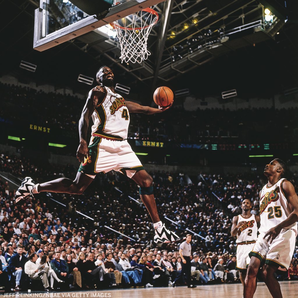 espn's tweet photo. 64 wins and a trip to the Finals. 

The 1995-96 Seattle SuperSonics were tough 💛💚 https://t.co/iZrKOJi7PC
