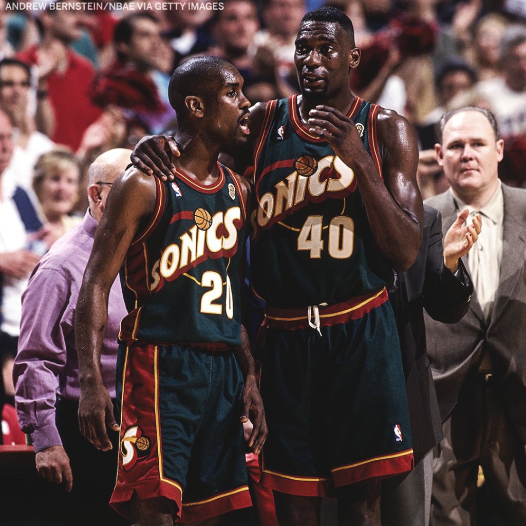 espn's tweet photo. 64 wins and a trip to the Finals. 

The 1995-96 Seattle SuperSonics were tough 💛💚 https://t.co/iZrKOJi7PC